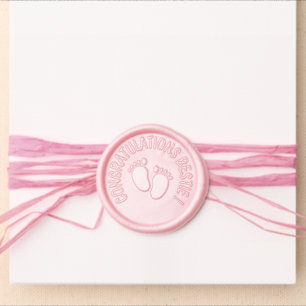 Baby Feet Wax Seal Sticker