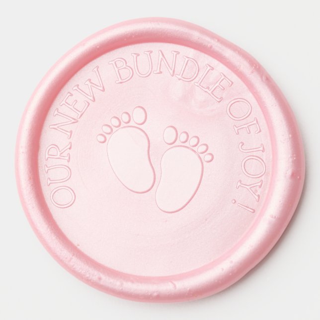 Baby Feet Wax Seal Sticker (Front)