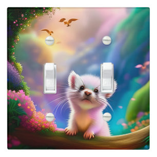 Baby Ferret Light Switch Cover