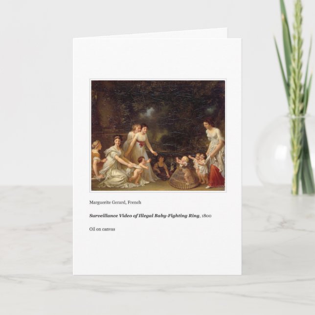 BABY-FIGHTING RING MOTHER'S DAY CARD (Front)