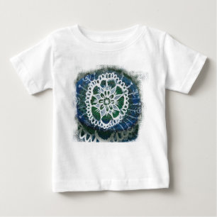 Baby Fine Jersey T-Shirt White mandala