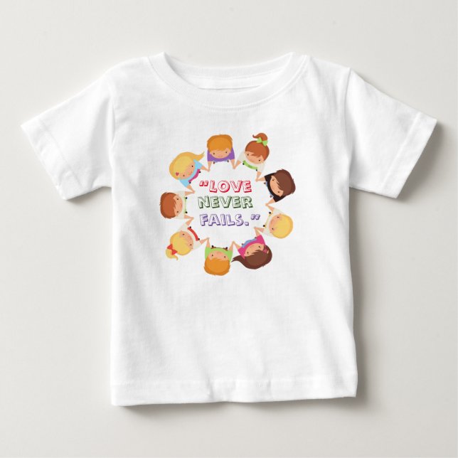 Baby Fine Jersey T-Shirt with Inspiring Bible Vers (Front)
