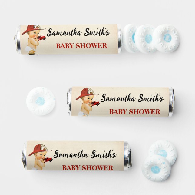 Baby Firefighter Baby Shower Breath Savers® Mints (Assorted)