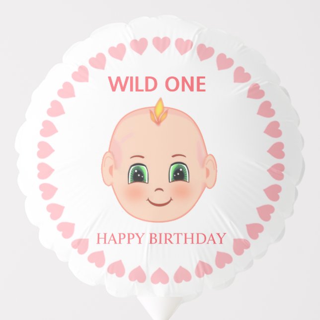 Baby First Birthday Balloon (Front)
