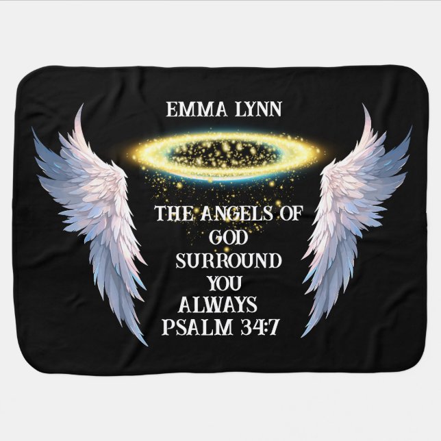 Baby First Christian Faith Fleece Blanket (Horizontal)