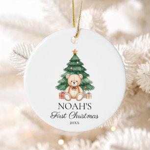 Baby First Christmas Ceramic Ornament