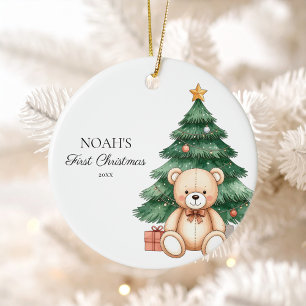 Baby First Christmas Ceramic Ornament