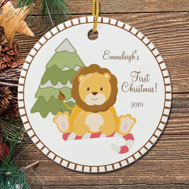 Baby First Christmas « Lion Ceramic Ornament (Creator Uploaded)