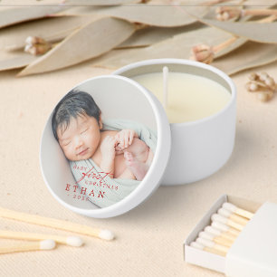 Baby First Christmas Mini Candle Favors
