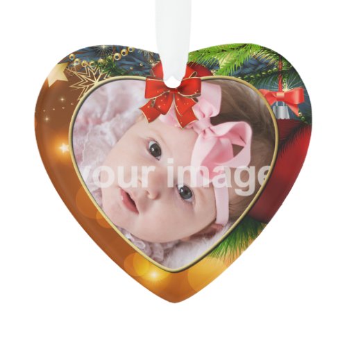 Baby First Christmas - Personalized Photo Ornament