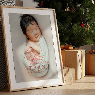  Baby First Christmas Photo Award Plaque