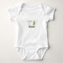 Baby First Christmas Potted Fir Tree Personalized Baby Bodysuit