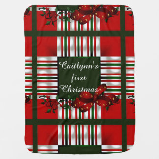 Baby First Christmas Stroller Blanket
