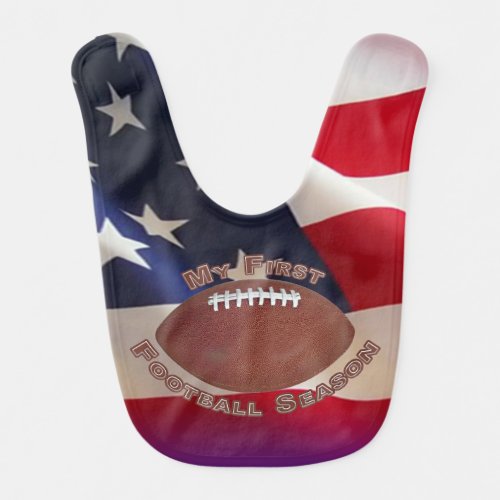 Baby First Football Season Bib