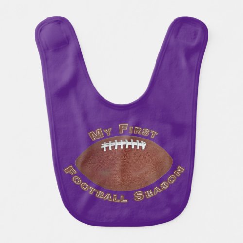 Baby First Football Season Bib