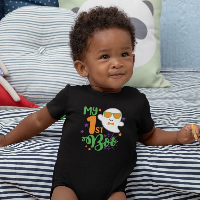 Baby First Halloween Ghost Boo Baby Bodysuit (Creator Uploaded)