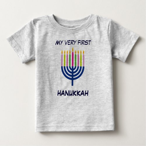 Baby first Hanukkah body suite Baby T_Shirt
