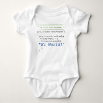 Baby First Java Program Baby Bodysuit Baby First Java Program Baby Bodysuit