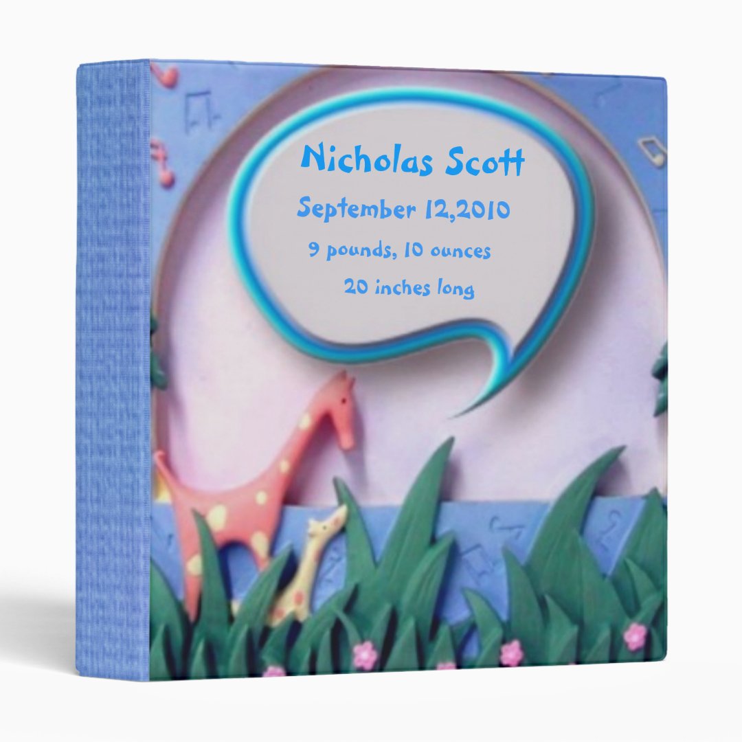 Baby First Photo Album Binder Zazzle