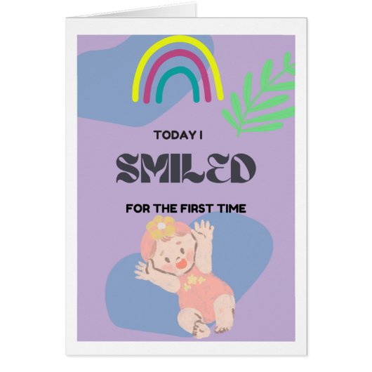 Baby first smile cards (Front)