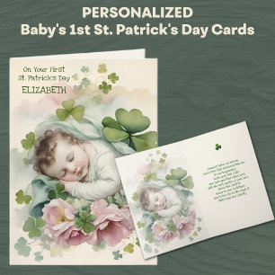 Baby First St. Patrick's Day Blessing Prayer Card