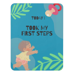 Baby first step door sign
