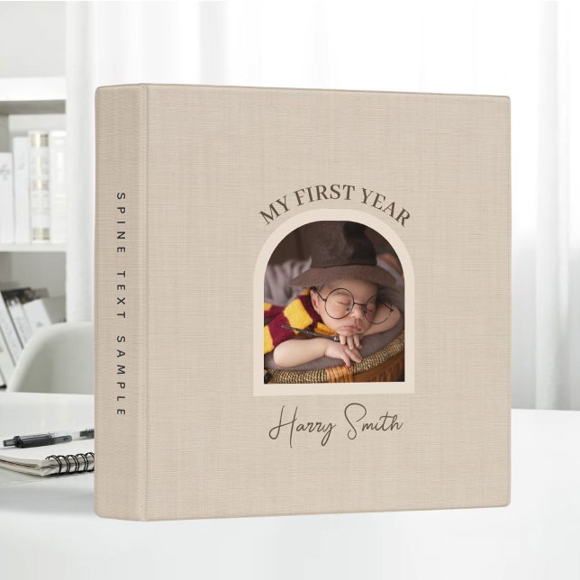 Baby First Year Baby Shower Memory Book 3 Ring Binder (Creator Uploaded)