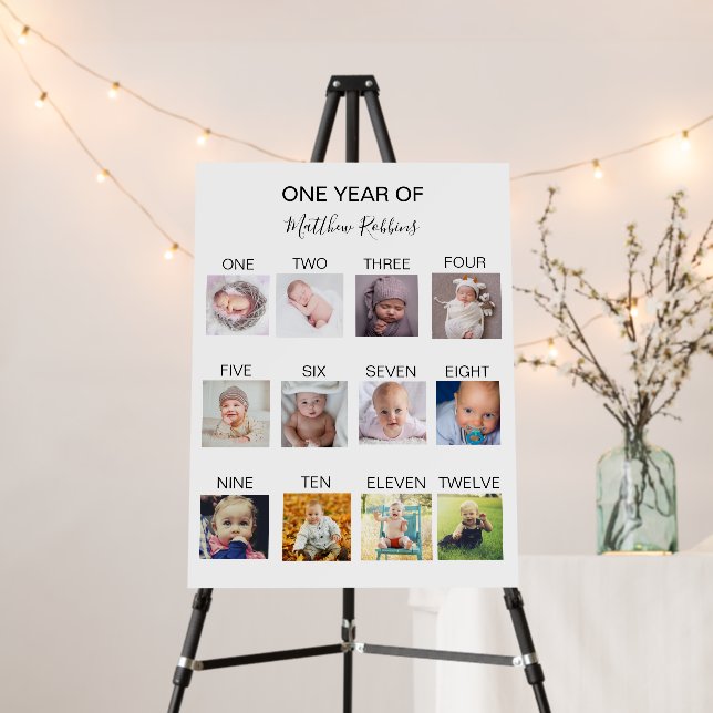 Baby First Year Photo Board (In Situ (Stand))