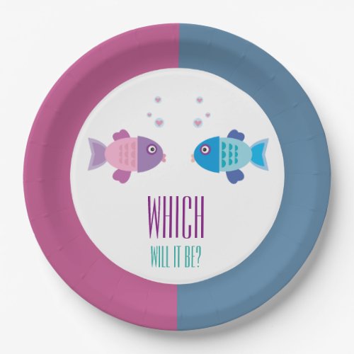 Baby Fish _ Gender Reveal and Baby Shower Paper Plates