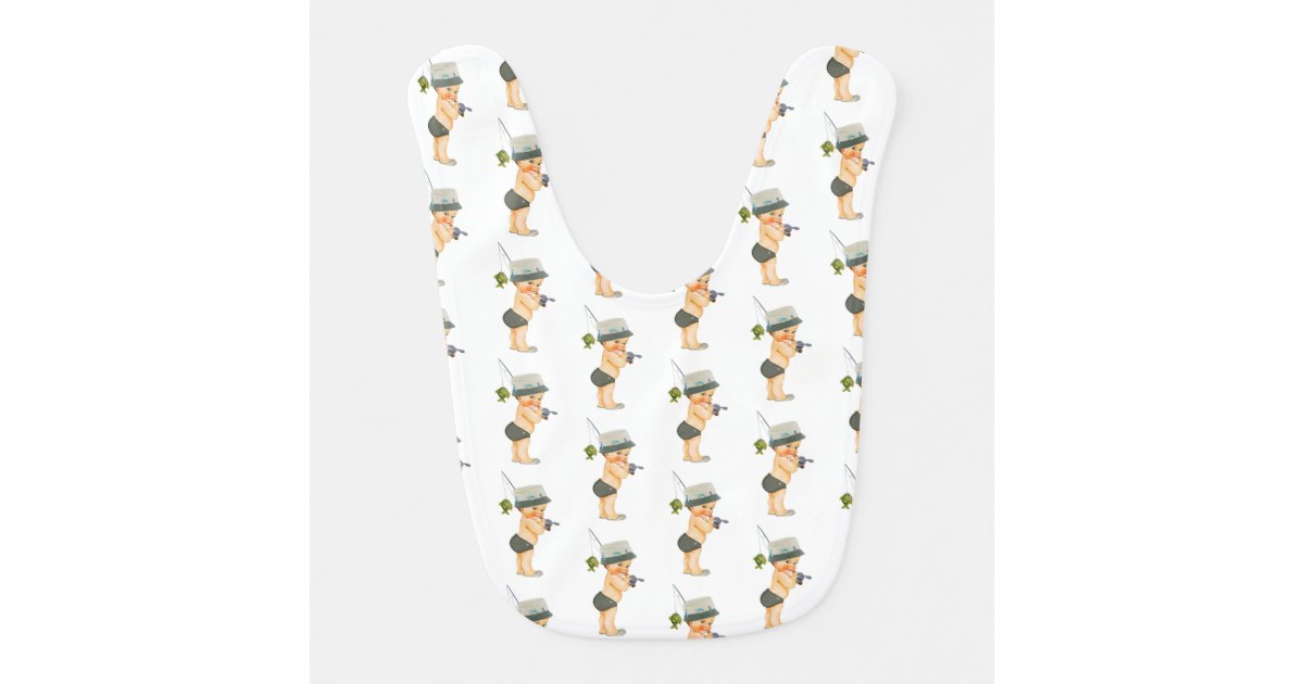 Trout Fishing Baby Bib