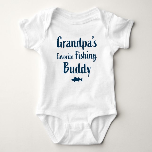 Baby Fishing Bodysuit Jersey Shirt (Front)