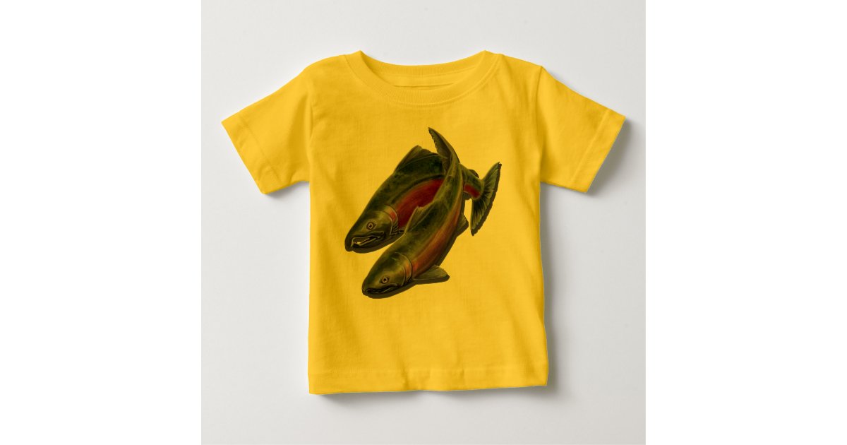 Baby Fishing T-Shirt Baby Coho Salmon Fish Shirts