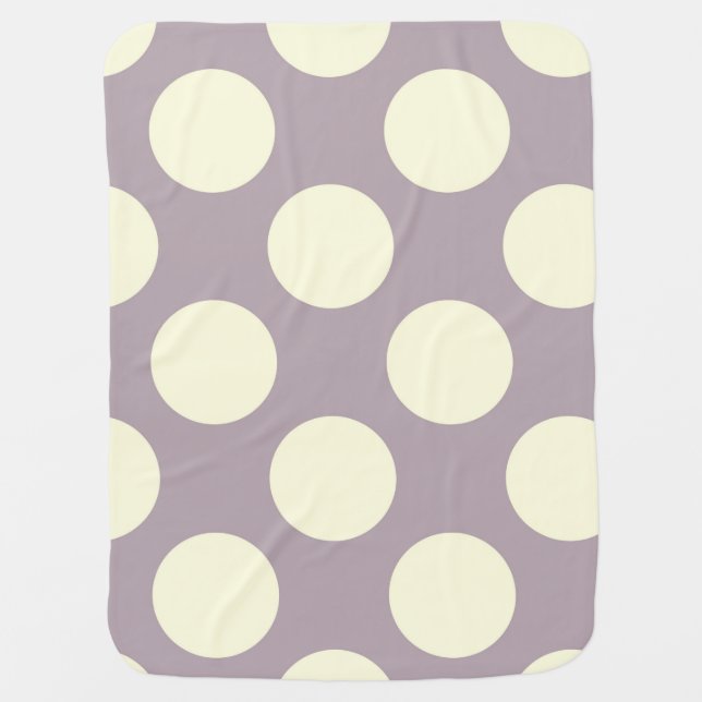 Baby Fleece Blanket Dots Earth Tones (Front)