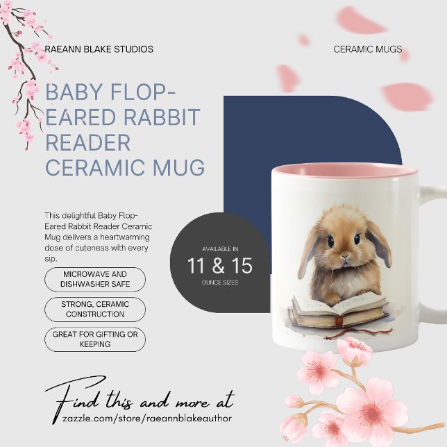Baby Flop-Eared Rabbit Reader Mug (Creator Uploaded)