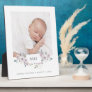 Baby | Floral Embellished Newborn Photo Plaque