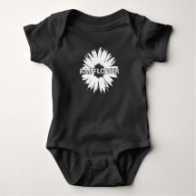 Baby Flower Black One piece