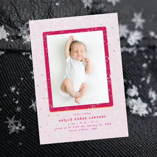 Baby Flurry | Vertical Birth Announcement (Creator Uploaded)