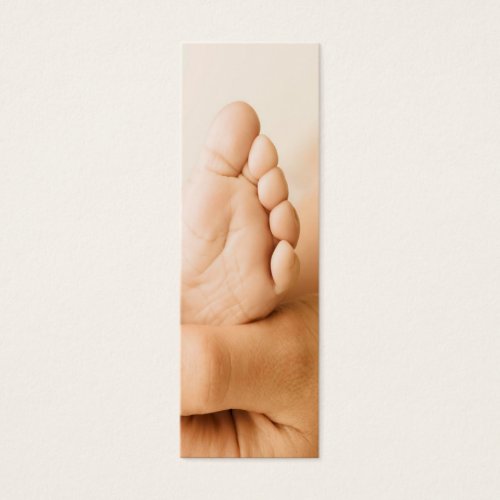 Baby foot Bookmark Business Card Template