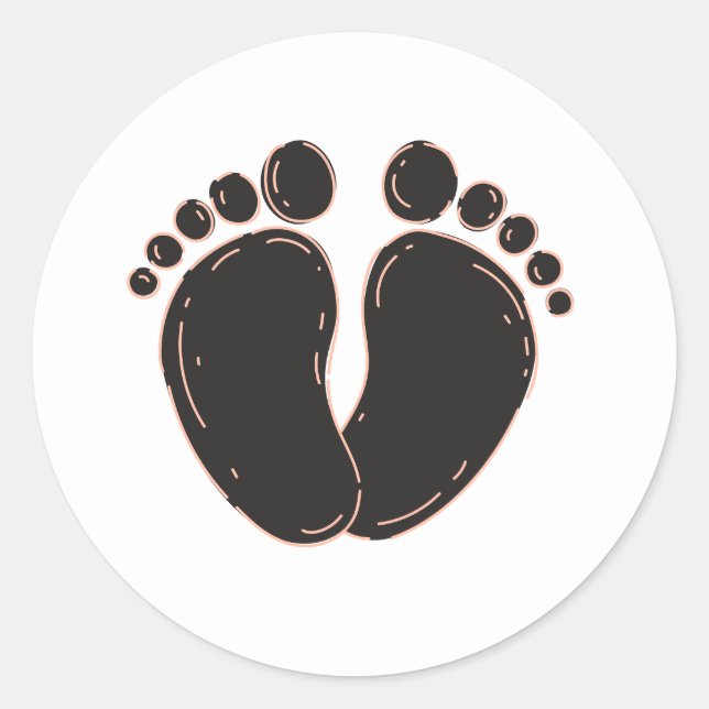 Baby foot print stickers (Front)