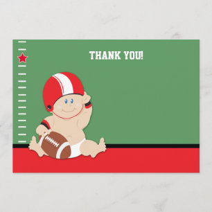 Baby Football Player (Red/Black) Flat Thank you