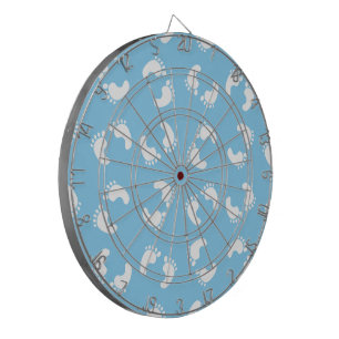 Baby Footprints, Babies Foot, Footsteps, Blue, Boy Dart Board