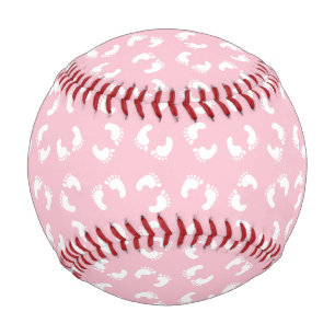 Baby Footprints, Babies Foot, Footsteps, Pink Girl Baseball