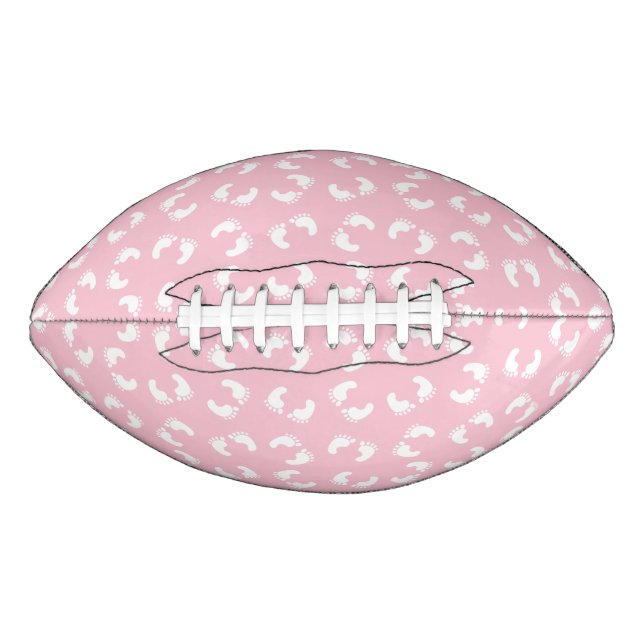 Baby Footprints, Babies Foot, Footsteps, Pink Girl Football (Front)