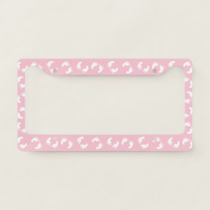 Baby Footprints, Babies Foot, Footsteps, Pink Girl License Plate Frame