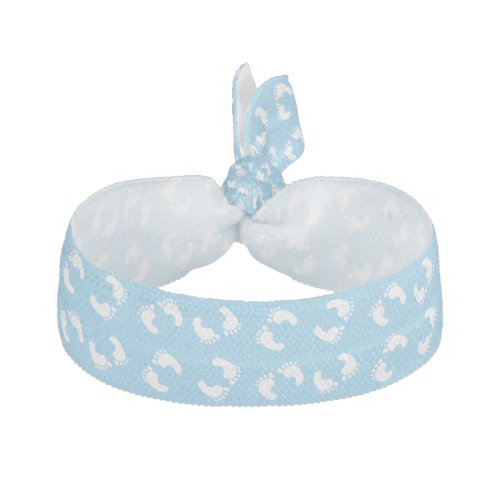 Baby Footprints Baby Foot Footsteps Feet Blue Elastic Hair Tie