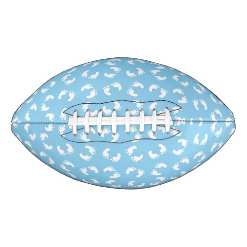 Baby Footprints Baby Foot Footsteps Feet Blue Football