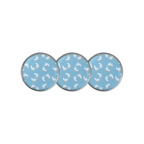 Baby Footprints Baby Foot Footsteps Feet Blue Golf Ball Marker