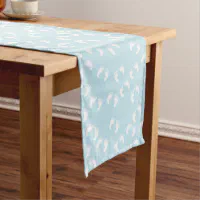 Fun Express Blue Chevron/Dot Table Runner - Party Supplies - 1 Piece