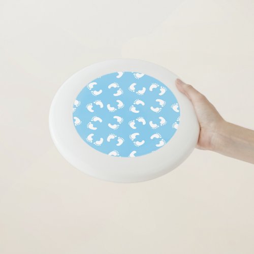 Baby Footprints Baby Foot Footsteps Feet Blue Wham_O Frisbee