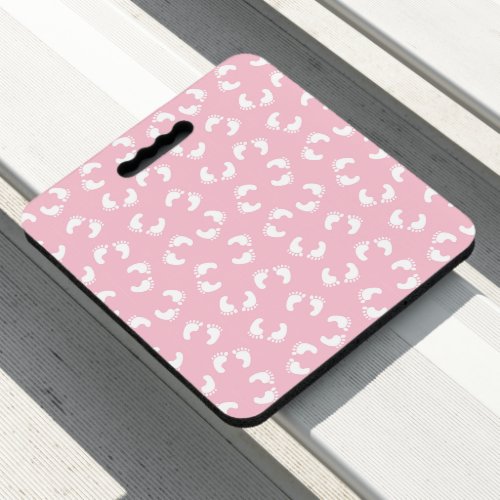 Baby Footprints Baby Foot Footsteps Feet Pink Seat Cushion